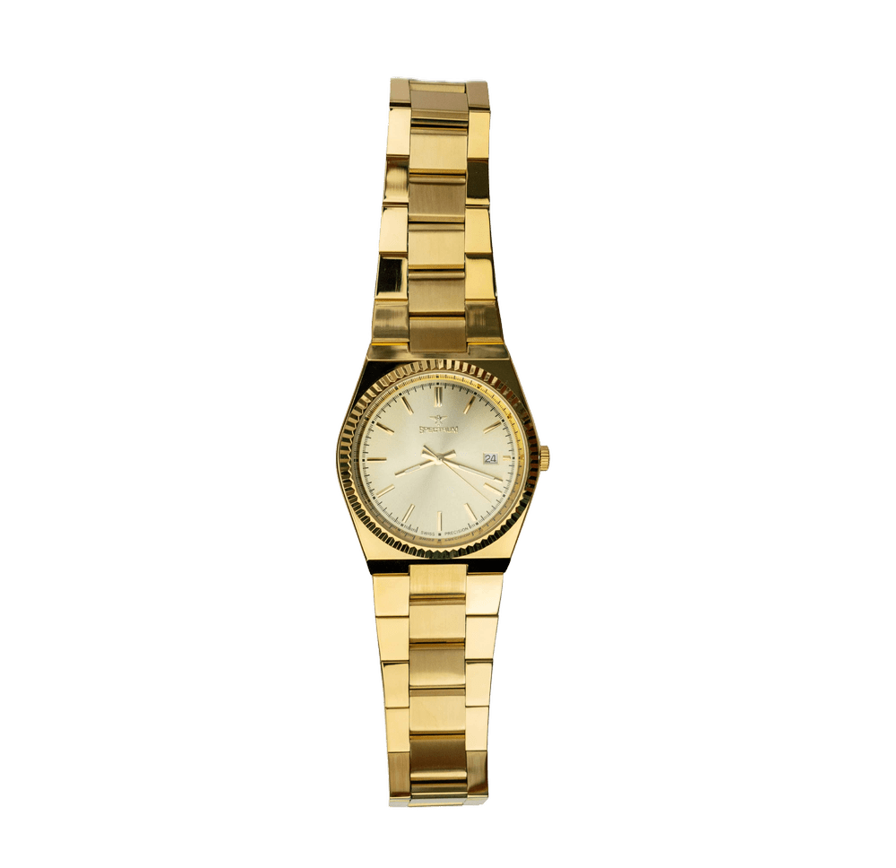 Stainless Steel UNISEX's Gold Watch - S17043LM-1P — Spectrum